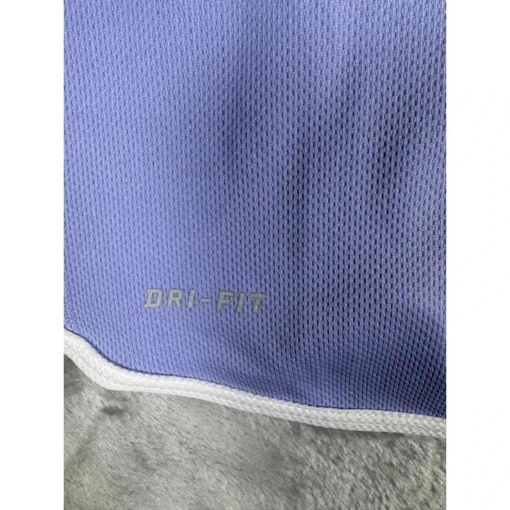 Nike Tank Top Womens M Dri-FIT Racerback Purple Colorblock‎ Athletic Workout